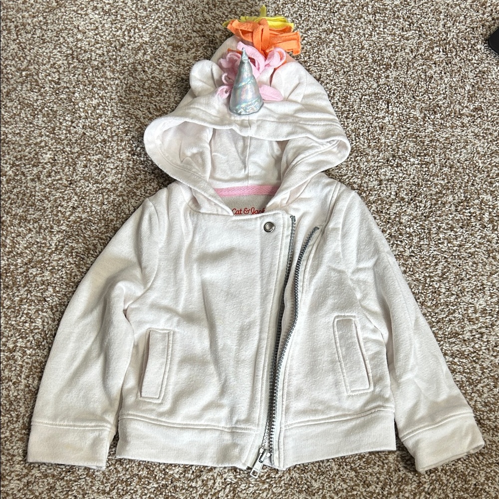Cat & Jack Cream and Pink Toddler Jacket